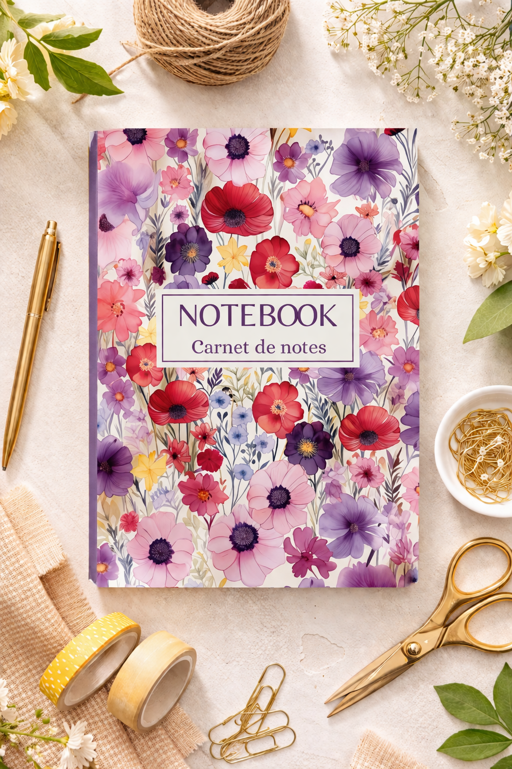 Carnet Jardin d'aquarelle